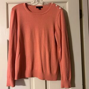 Ann Taylor Pink Knit Top and Scarf